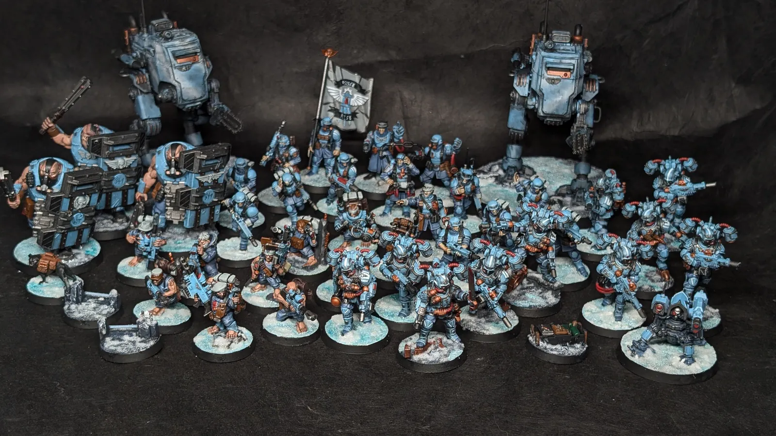Escouade Space Marines peinte par Fifty Minis Studio